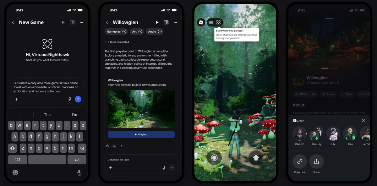 Roblox targets first-time creators with new AI Build app