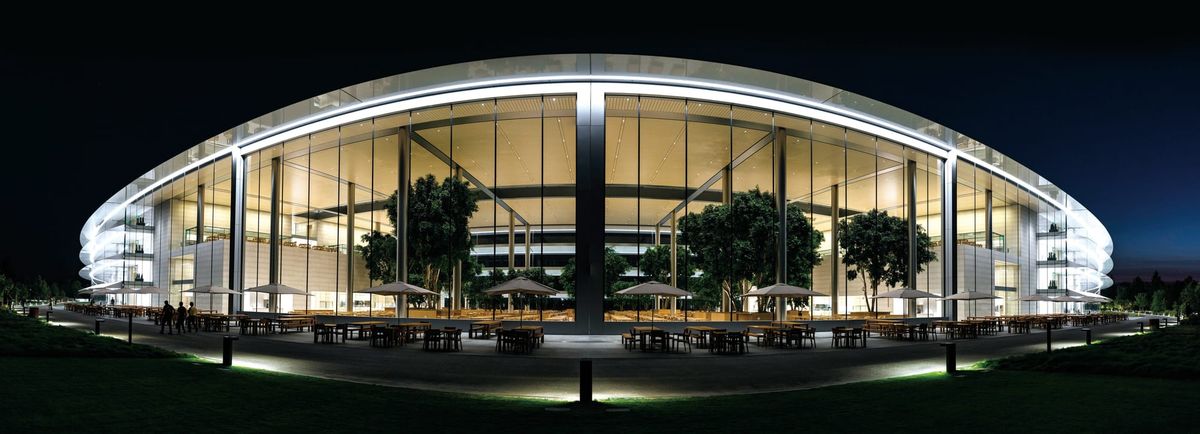 Apple Park－停泊於加州灣區上的「太空船」