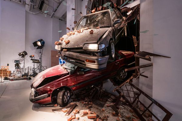 重現《掃毒》飛車場景  香港卧底電影展覽