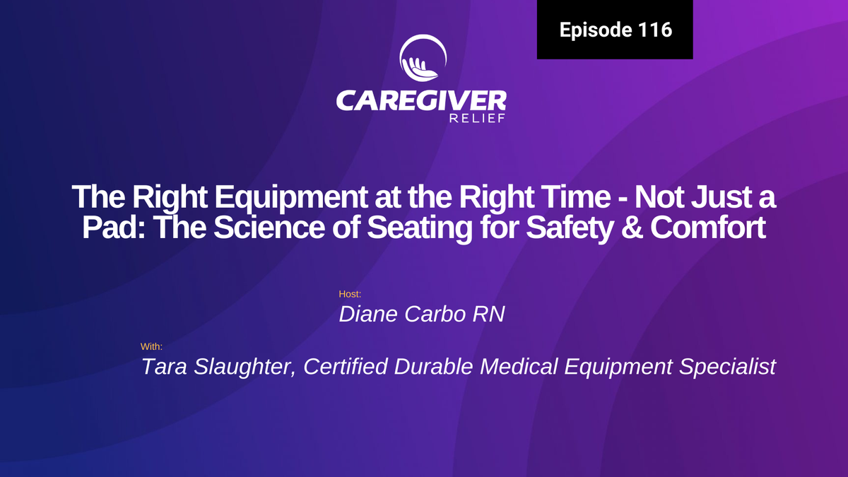 The right equipment at the right time -Not Just a Pad: The Science of Seating for Safety & Comfort with Tara Slaughter - Episode 116