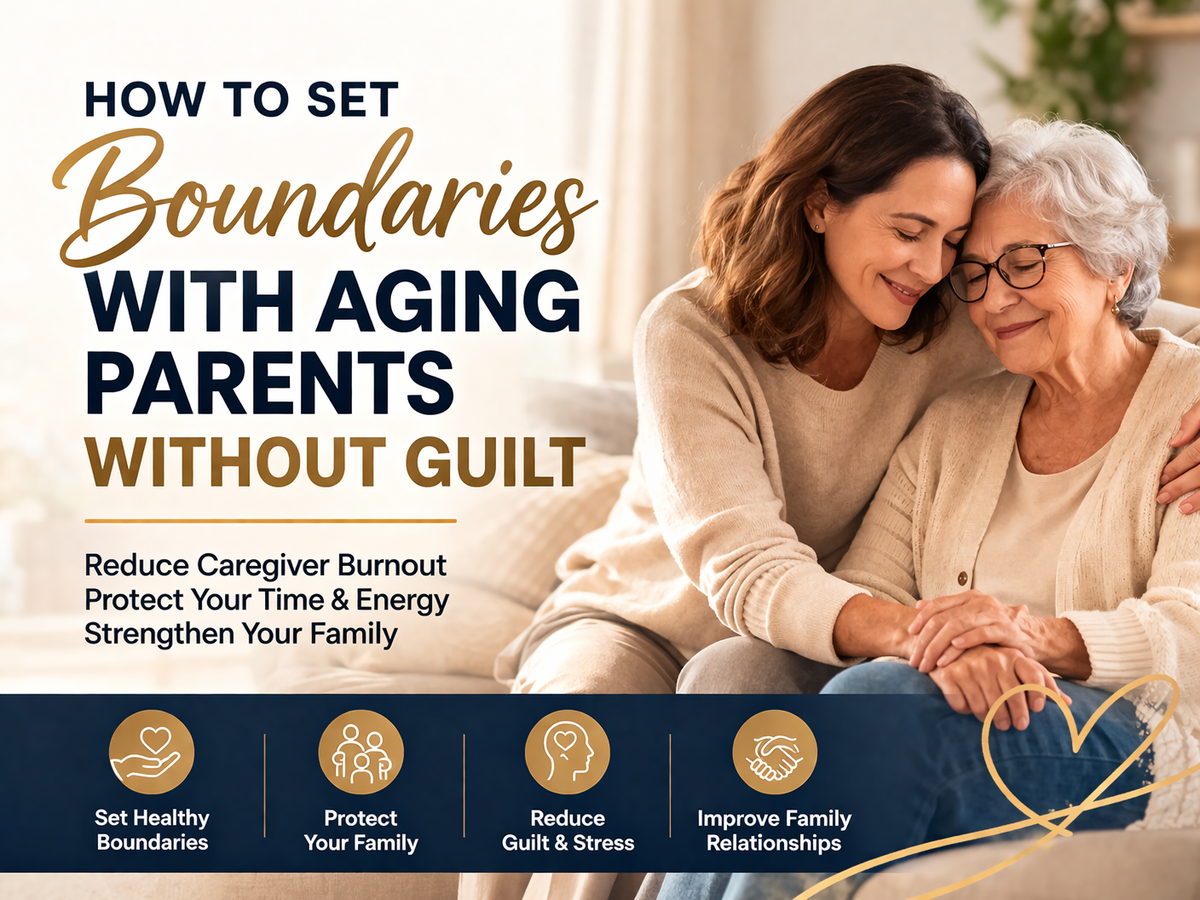 How to Set Boundaries With Aging Parents Without Guilt (and Reduce Caregiver Burnout)