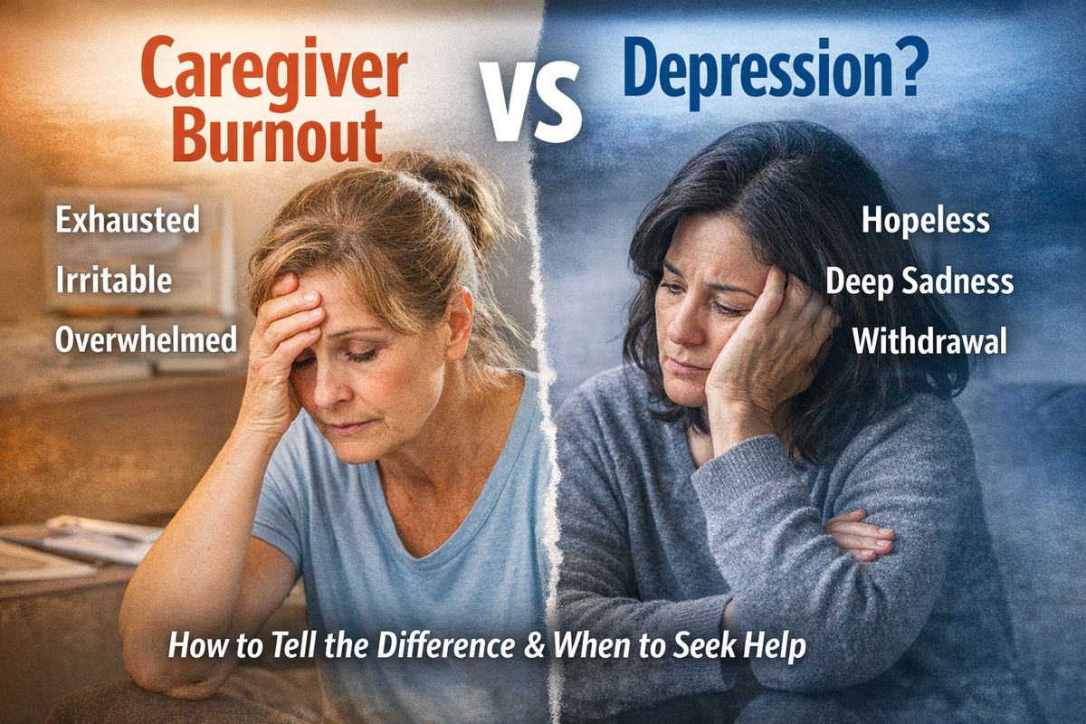 Caregiver Burnout vs Depression: How to Tell the Difference