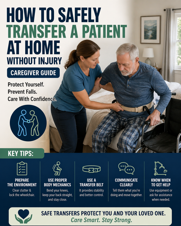 How to Safely Transfer a Patient at Home Without Injury (Caregiver Guide)