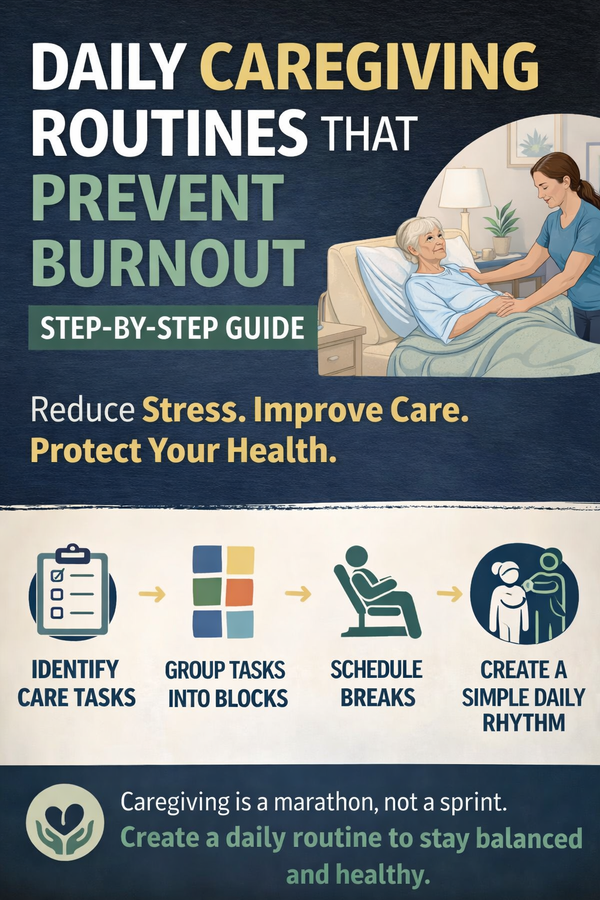 Daily Caregiving Routines That Prevent Burnout (Step-by-Step Guide)