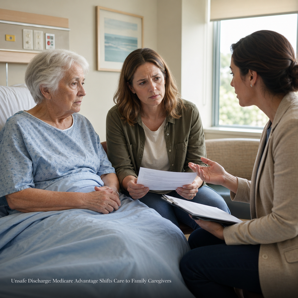 Unsafe Hospital Discharges in 2026: How Medicare Advantage Is Shifting Care to Family Caregivers