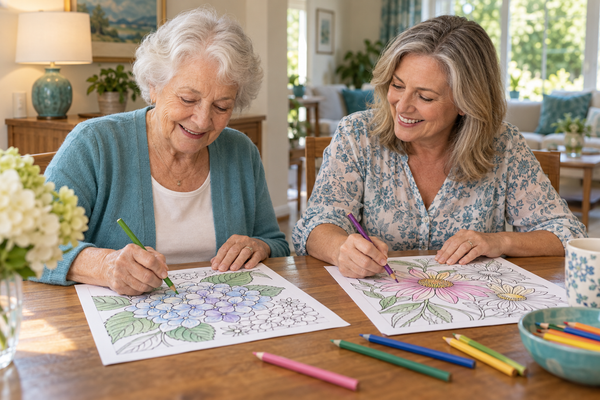 Free Printable Coloring Pages for Seniors: Dementia-Friendly Tips