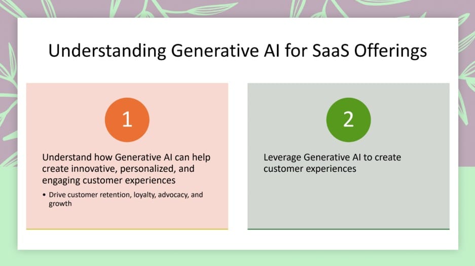 Understanding generative AI for SaaS offerings