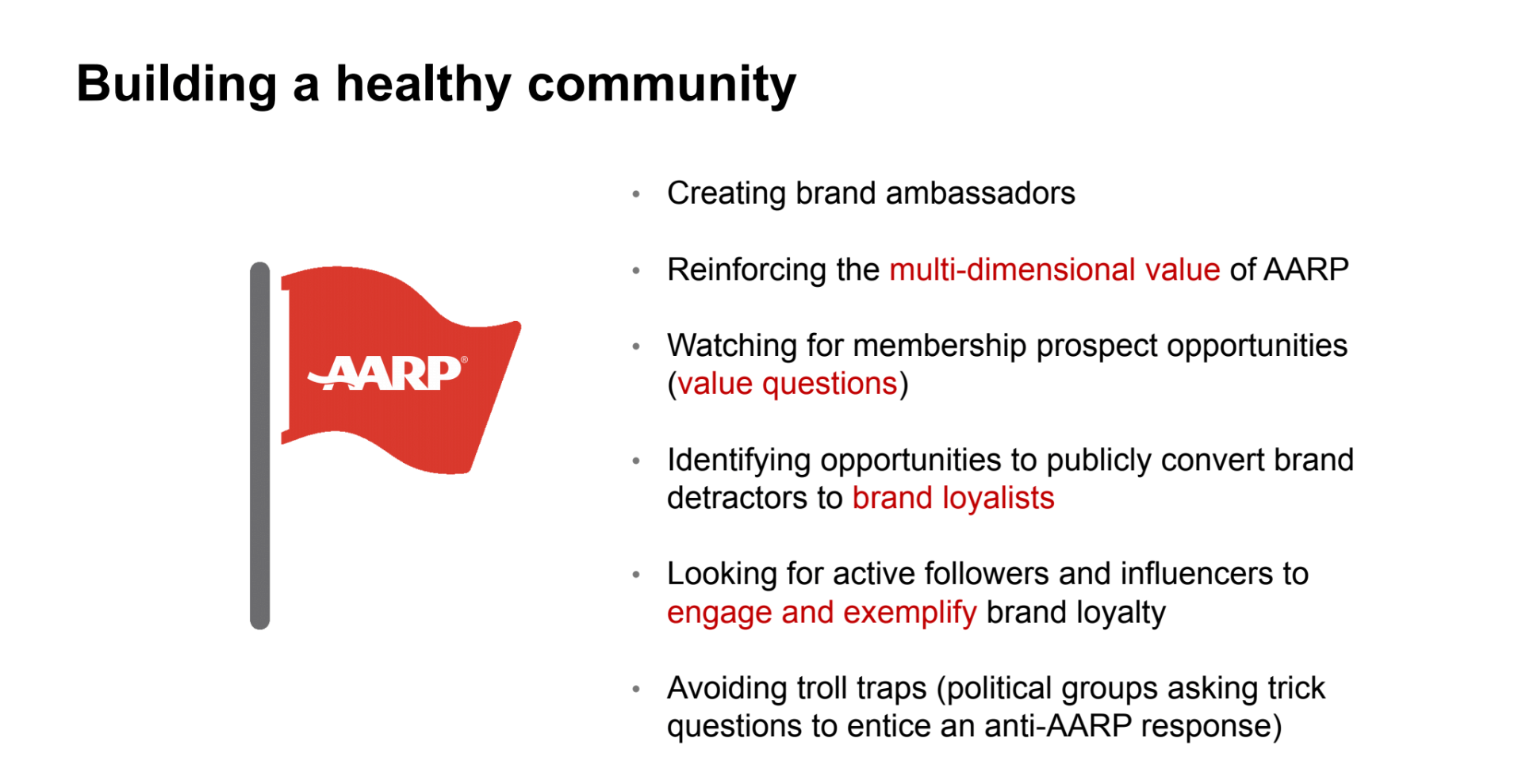 Building a healthy community