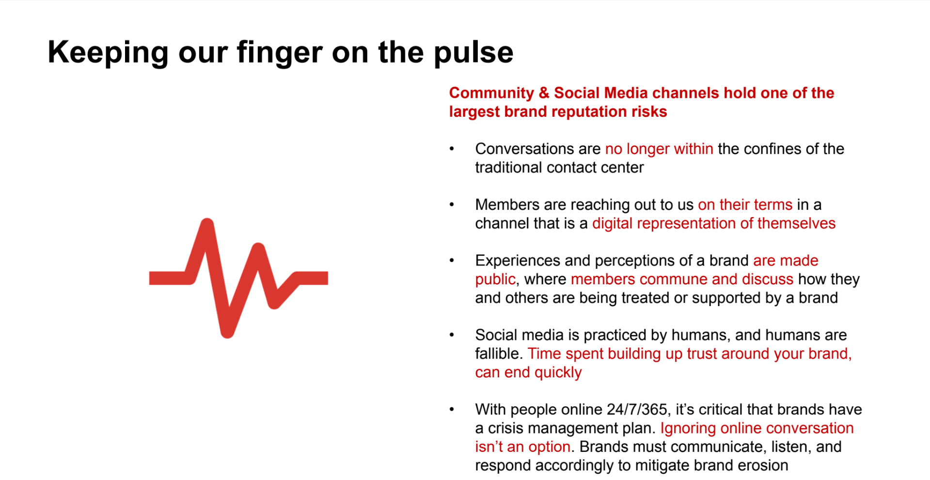 Keeping our finger on the pulse