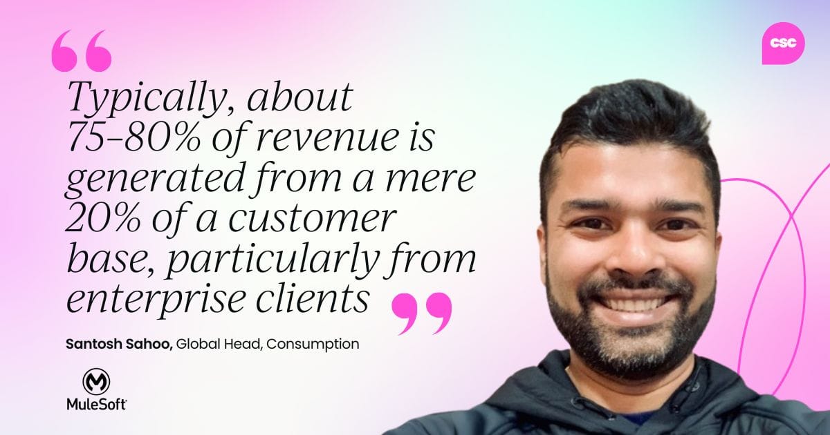 "Typically, 75–80% of revenue comes from just 20% of accounts. This core group often warrants high-touch, strategic engagement."