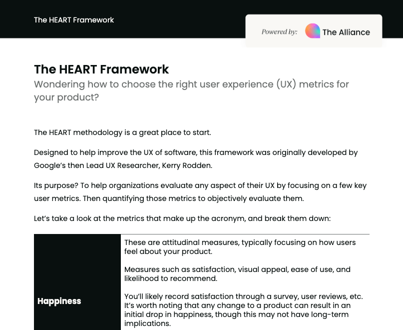 The HEART Framework