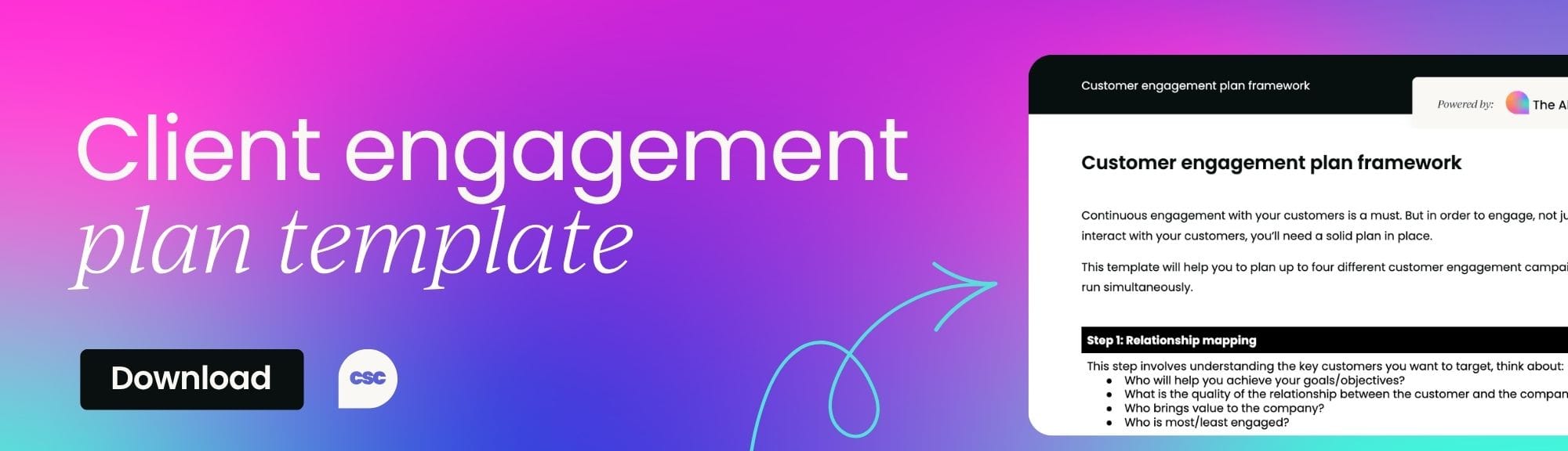 Customer engagement plan template