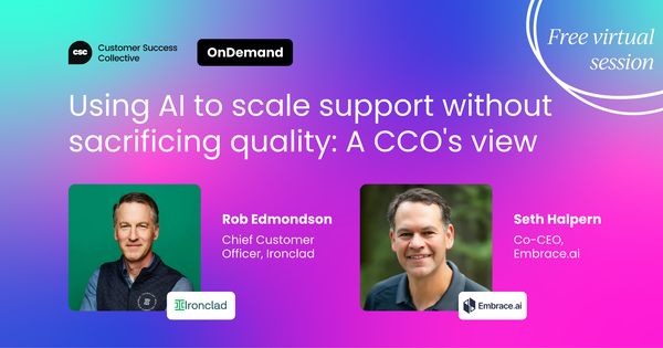Using AI to scale support without sacrificing quality: A CCO's view