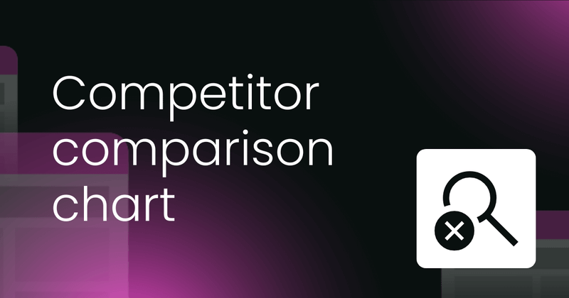 Competitor comparison chart template