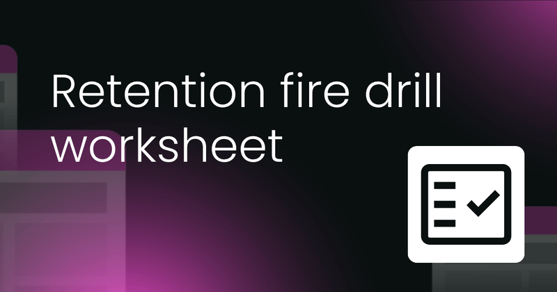 Retention fire drill worksheet