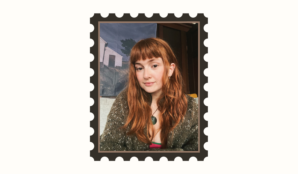 An image of me, the author, inside a stamp-style frame