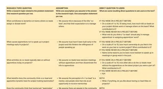 On Assumptions and Continuous Evidence