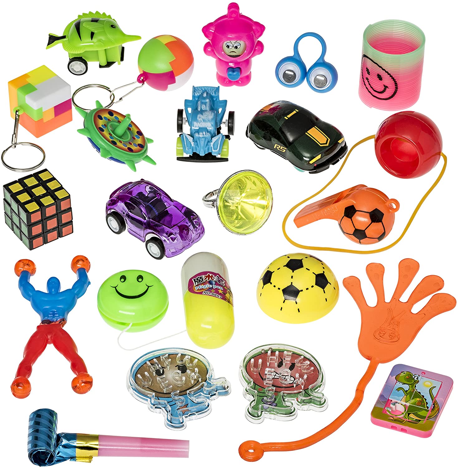 Ostereier mit Spielzeug als Geschenk für Kinder