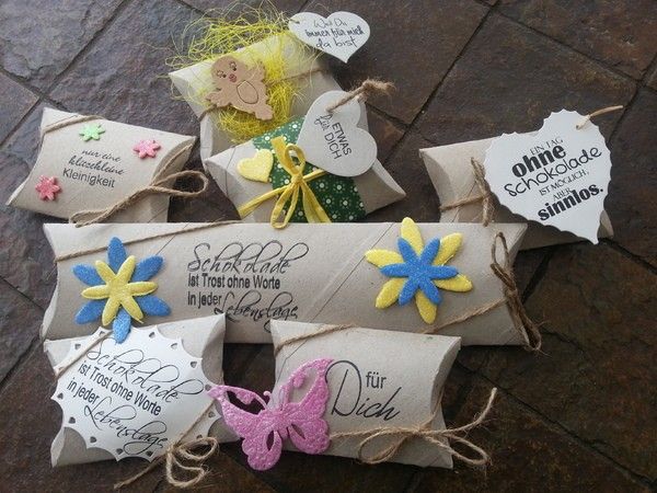 Geschenktüte aus Klopapierrolle :)  Foto-Anleitung