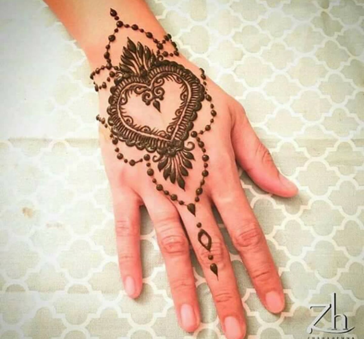 Temporäre Körperkunst mit Henna :)