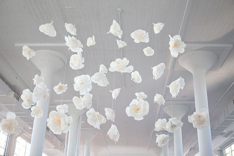 Originelle hängende Blumen-Dekoration :)