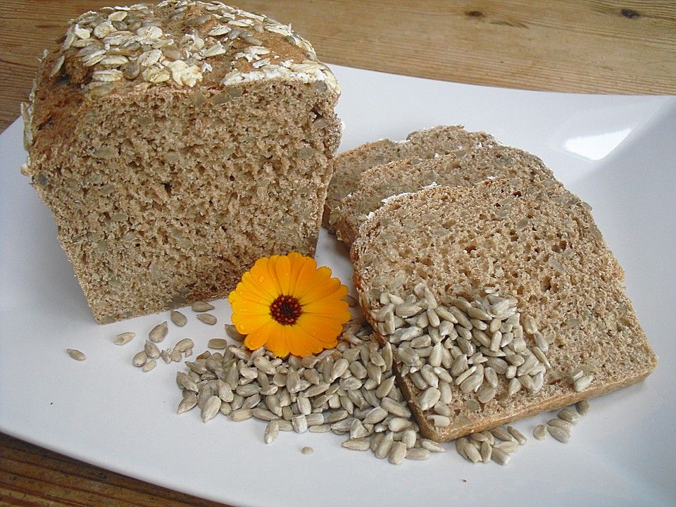 Rezept: Gesundes schnelles Dinkelvollkornbrot