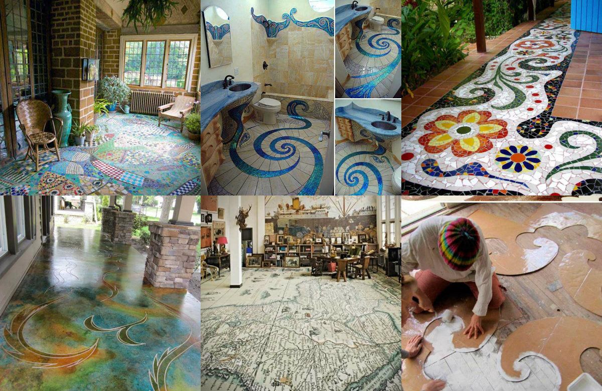 Stilvolles DIY Boden-Design