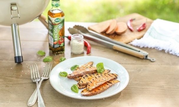 Leckere Rezeptidee: Gegrillte Süßkartoffeln :P