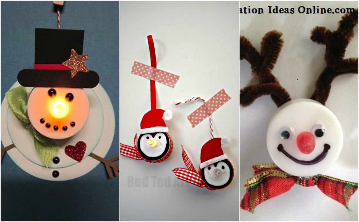 Weihnachtsfiguren aus LED-Teelichtern :)