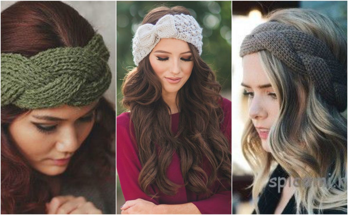 Winterliche Stirnbänder mit coolen Strickmustern :)