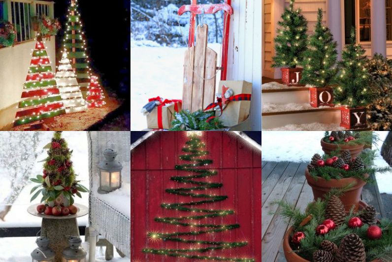 Bezaubernde Weihnachtsdekorationen für draußen