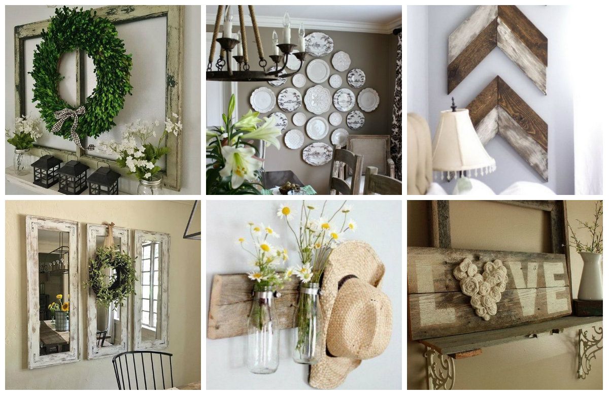 Die schönste DIY rustikale Wanddekoration