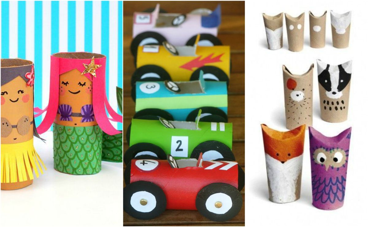 DIY Basteln mit Kindern aus Klopapierrollen :)