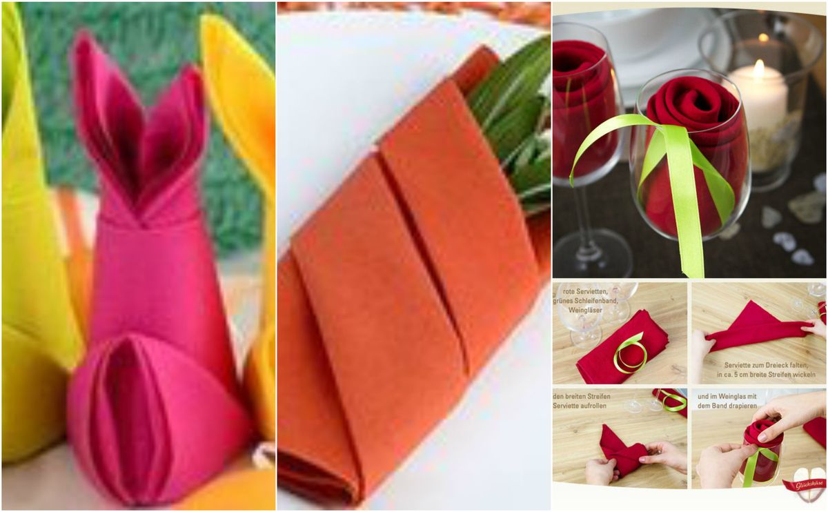 Tischdekoration – Servietten falten :)