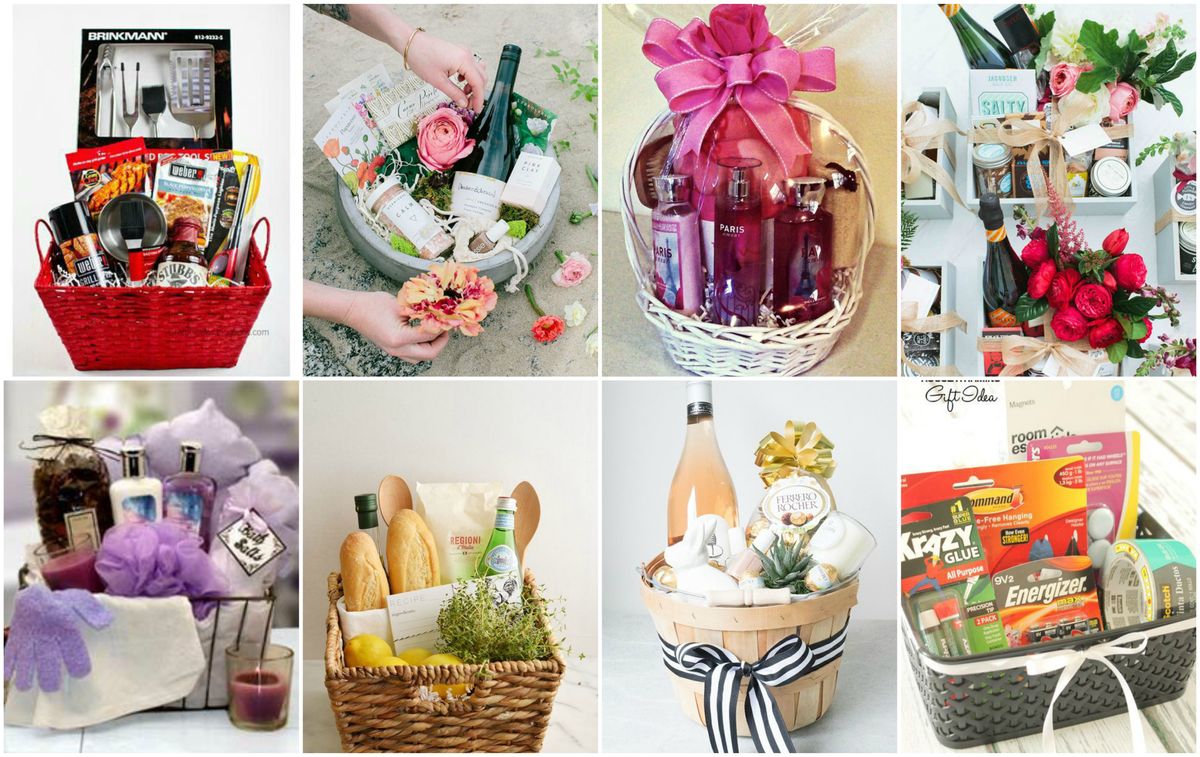 Tolle Ideen zum Gestalten / Füllen von Geschenkkörben :)