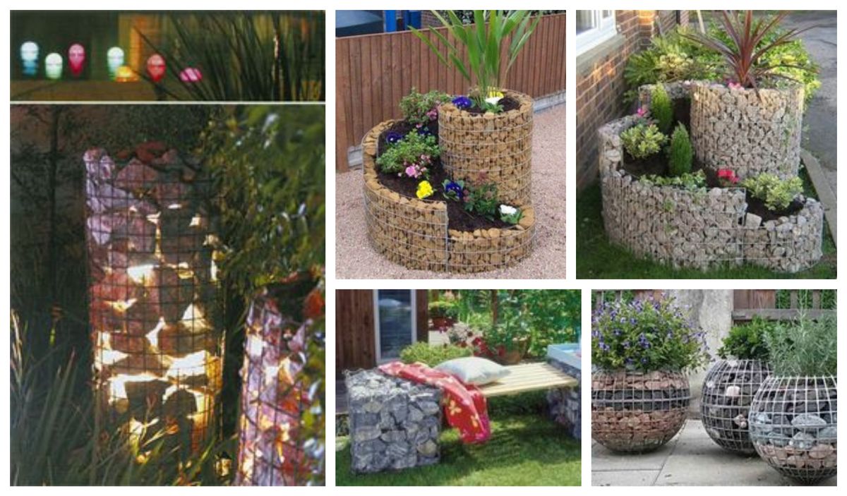 10 tolle DIY Ideen: Gabionen als tolle Garten-Dekoration! :)