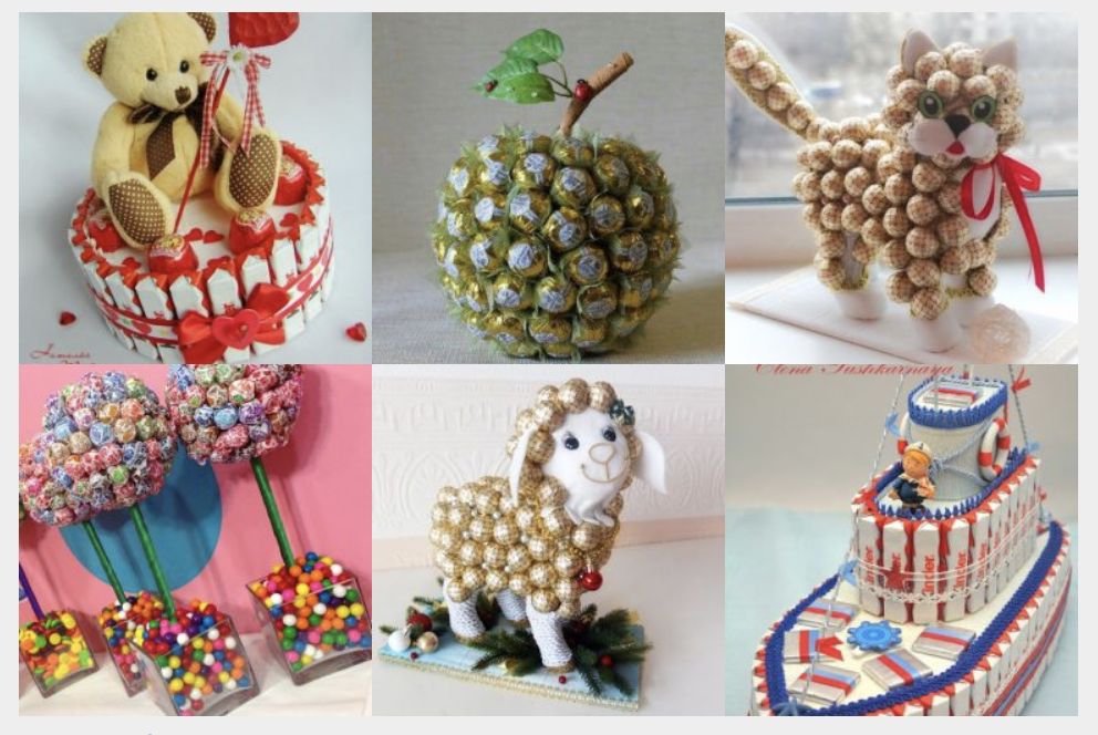 Niedliche Überraschungen aus Süßigkeiten für Kindergeburtstag! :)