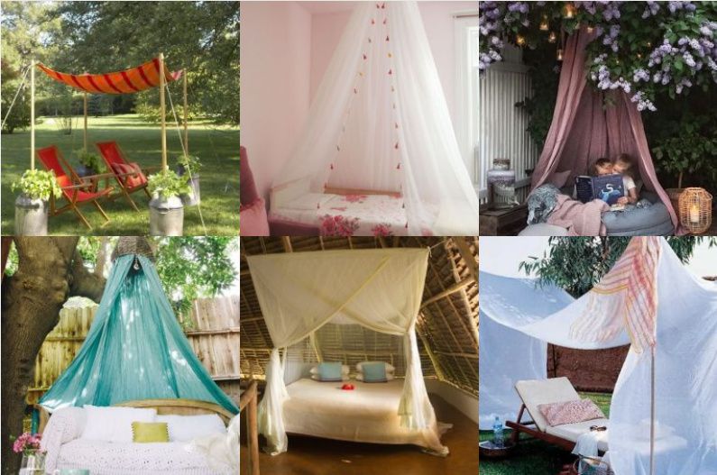 Sommerliche DIY Idee: Baldachine und Sonnenschutz für innen und draußen