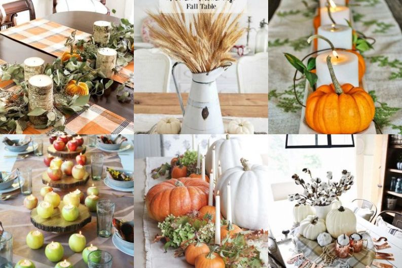 Den herbstlichen Tisch zu einer Mahlzeit märchenhaft dekorieren