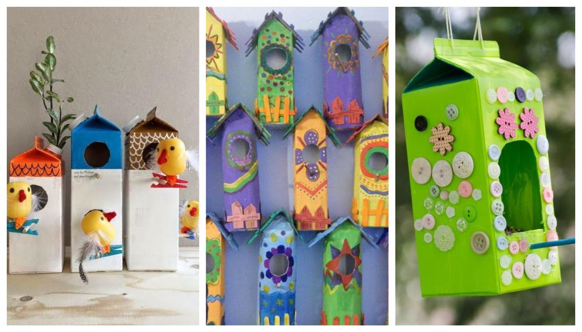 10 praktische DIY Vogelfutterhäuser :)