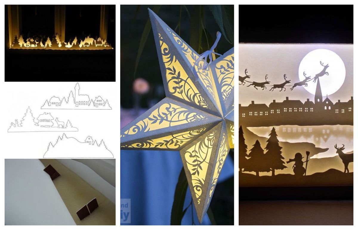 10 super kreative Kirigami Weihnachtslichten – Ideen :)