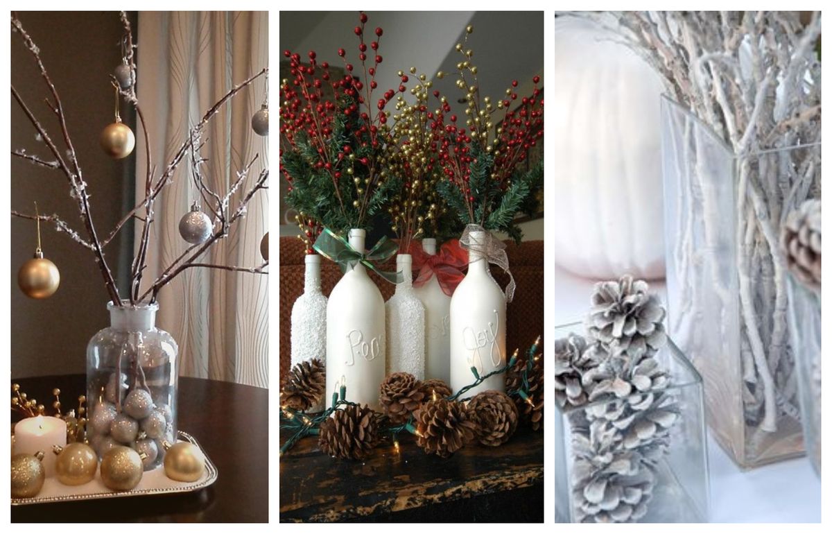 10 wunderbare winterliche Dekoration mit Zweigen :)