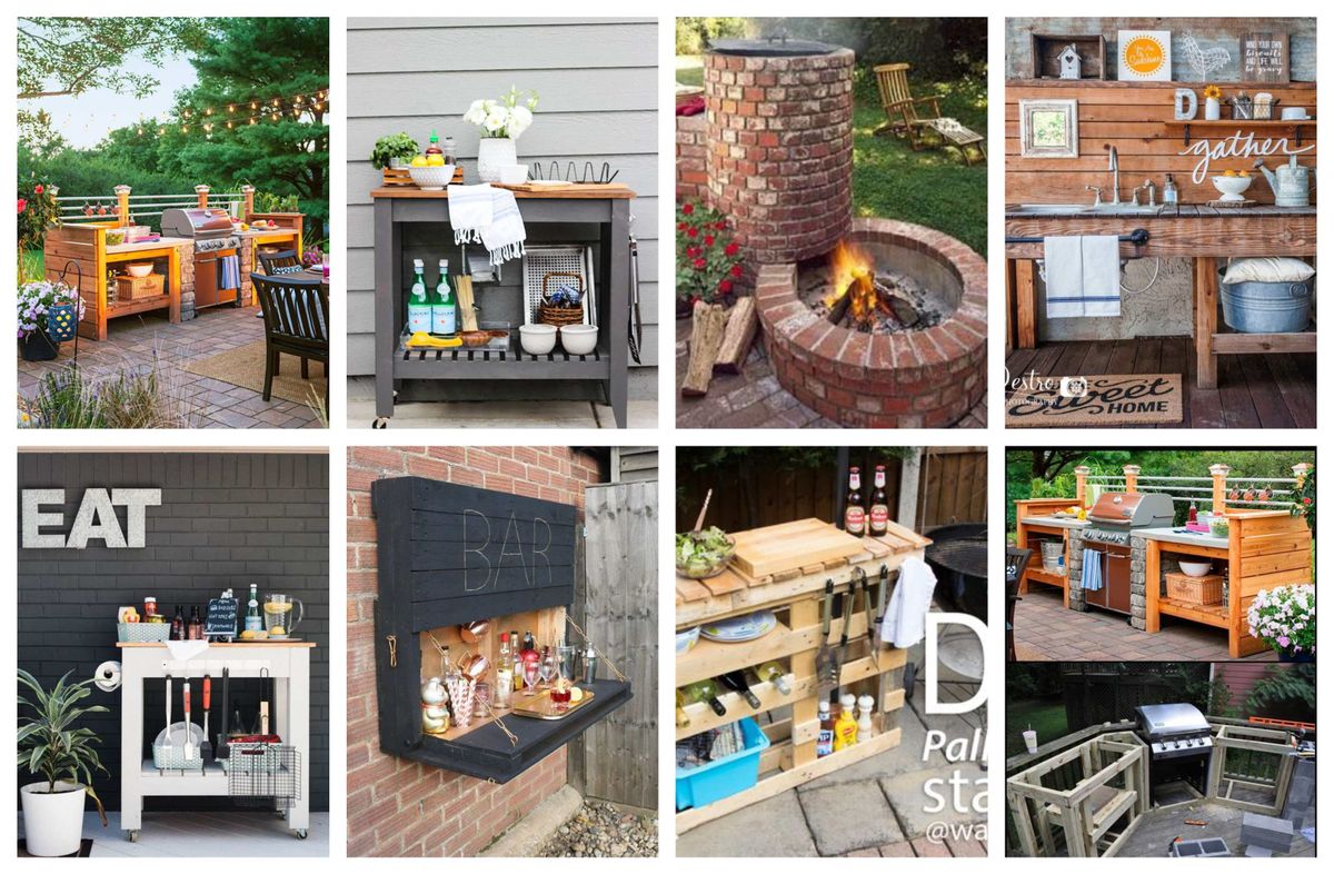 Sitzbereich und Grillplatz im Garten selber gestalten und machen :)