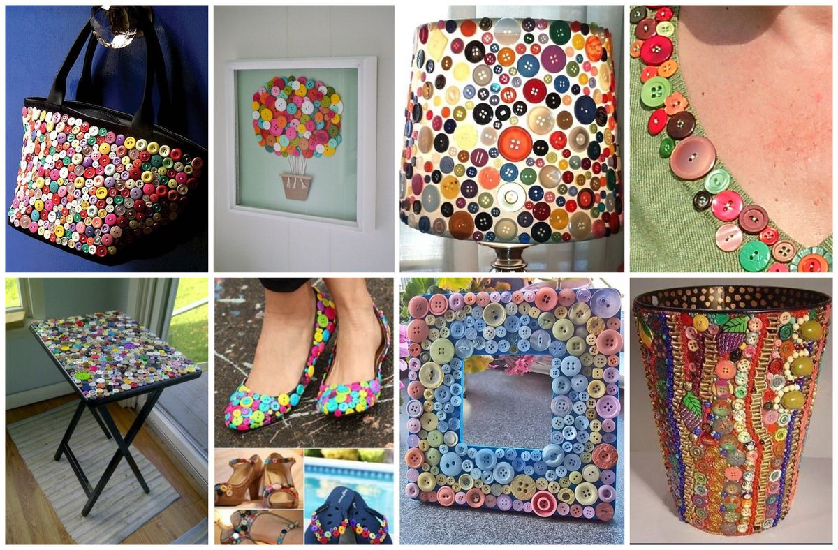 10+ kreative DIY Ideen mit Knöpfen :)