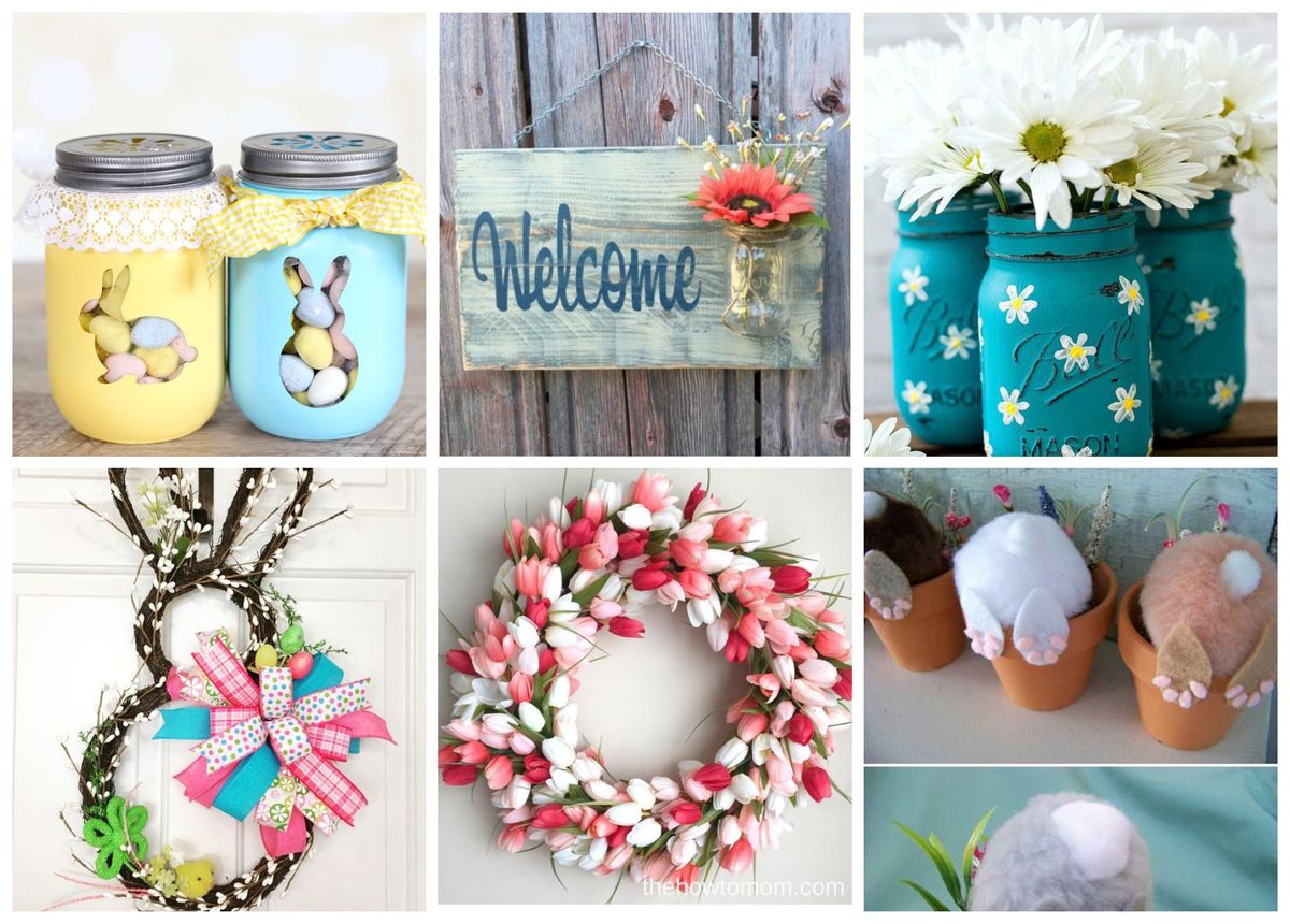 Verschiedene DIY Dekoideen für den Frühling :)