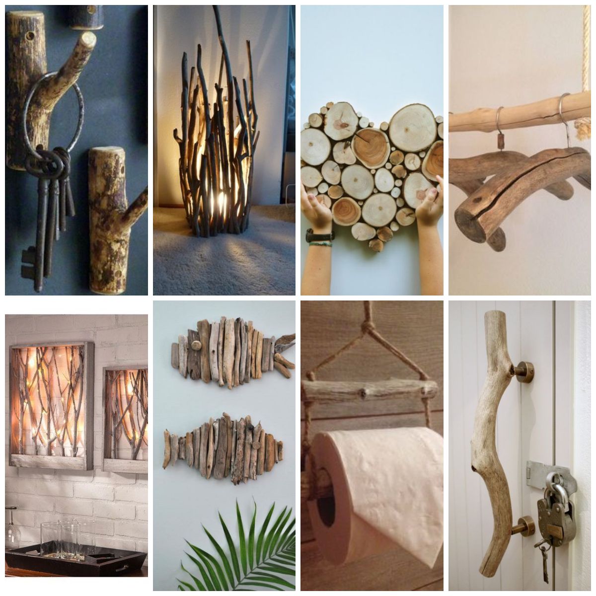 DIY: Originele kreative Deko und Accessoires aus Holz :)
