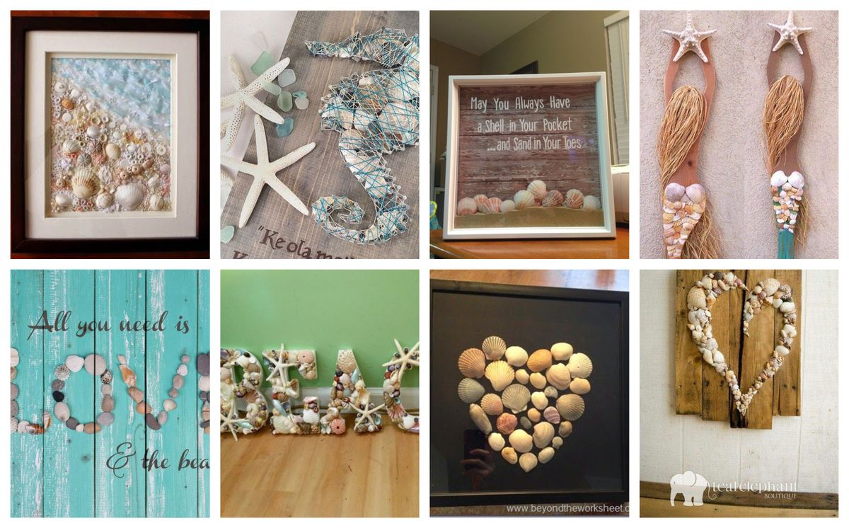 Sommerliche Wanddeko aus Naturmaterialien :)