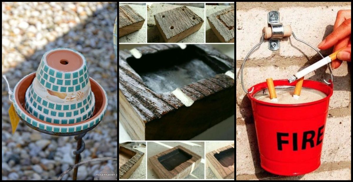 Aschenbecher selber machen: 12 kreative und einfache Diy-Ideen