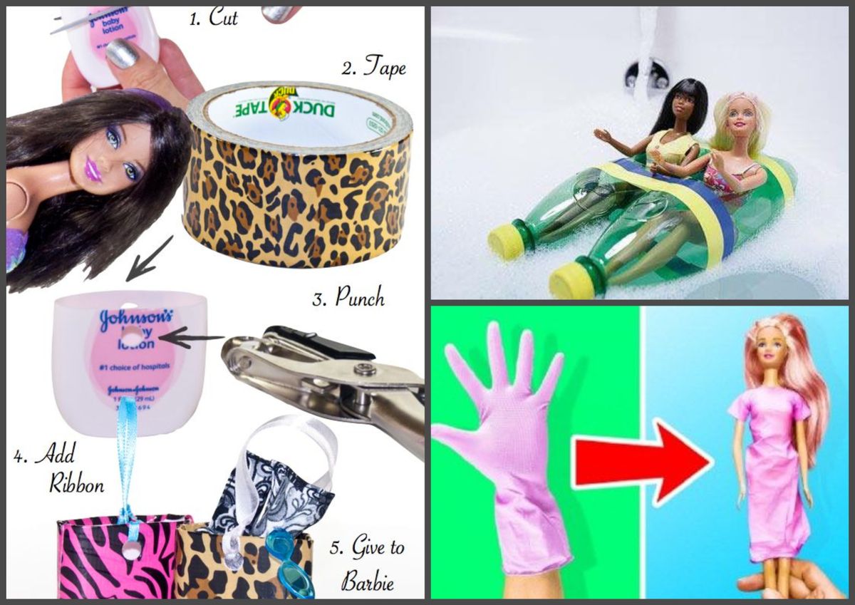10 Verschiedene kreative Diy Hacks für Barbie :)