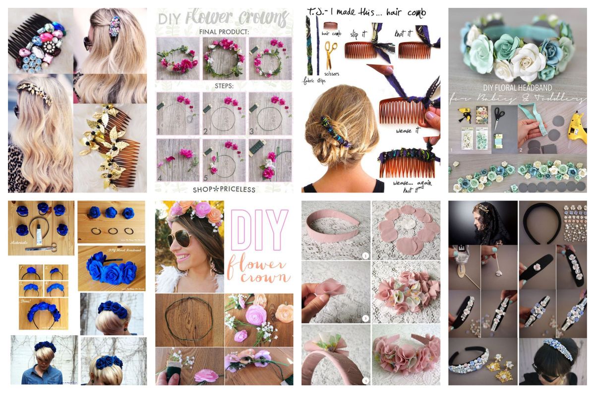 Zarten Haarschmuck selber machen – einfache Anleitungen :)